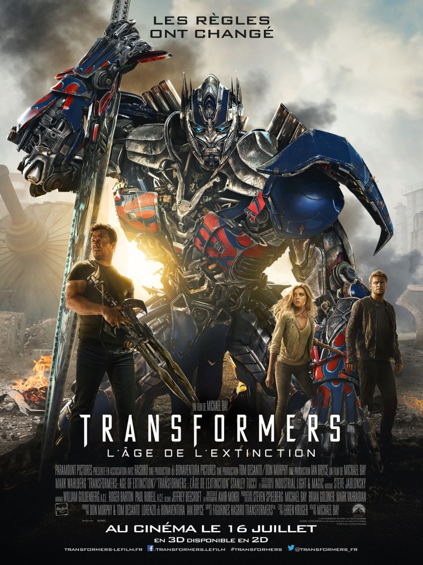 TRANSFORMERS L'AGE DE L'EXTINCTION - affiche officielle